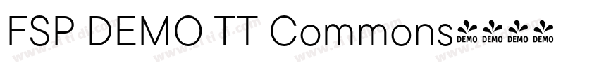 FSP DEMO TT Commons字体转换